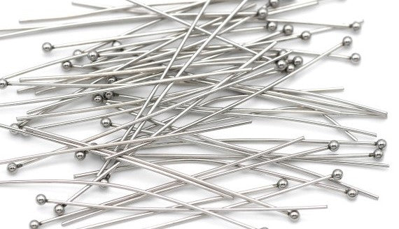Headpins Ball end, 304SS 21g