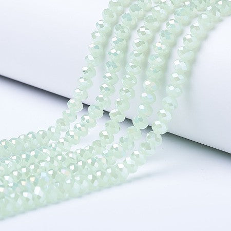 Rondelles Pale Green 2mm