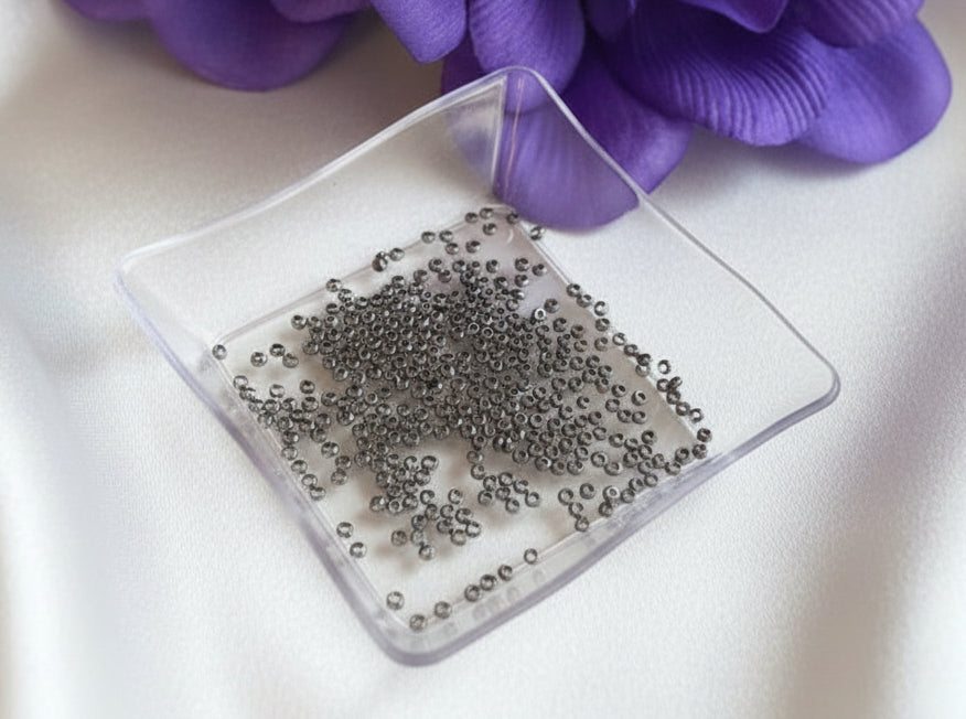 Crimp Beads Gunmetal 2mm