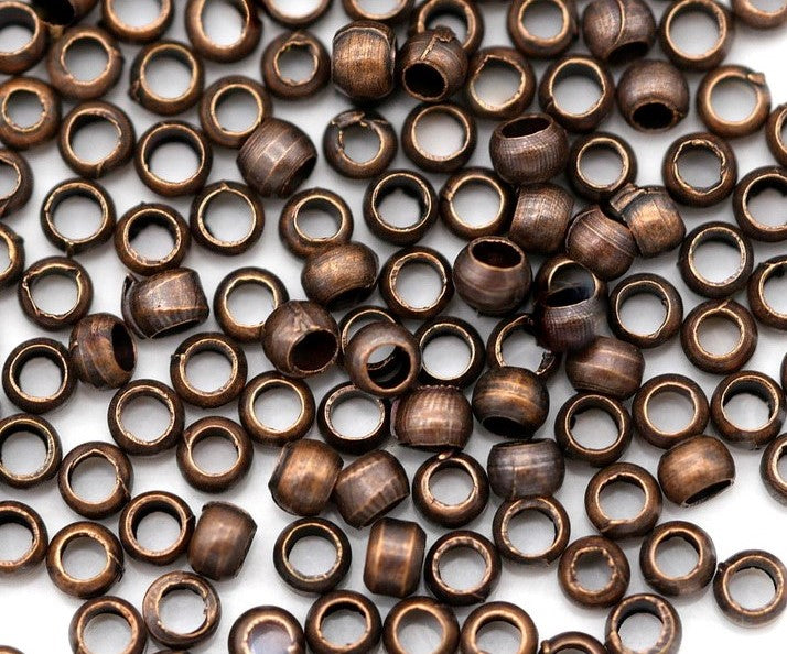 Crimp Beads, Copper 2mm