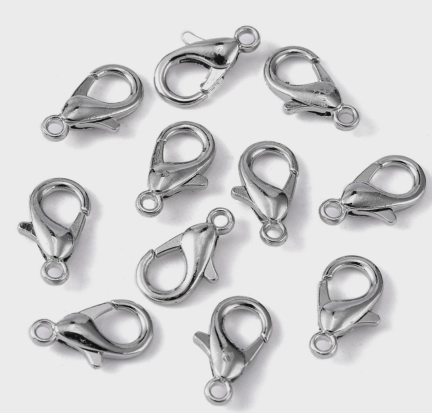 Lobster Clasp, Silver 11mm