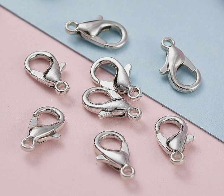 Lobster Clasp, Silver 11mm