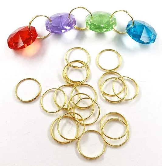 Split Rings Golden Stainless Steel, 12mm