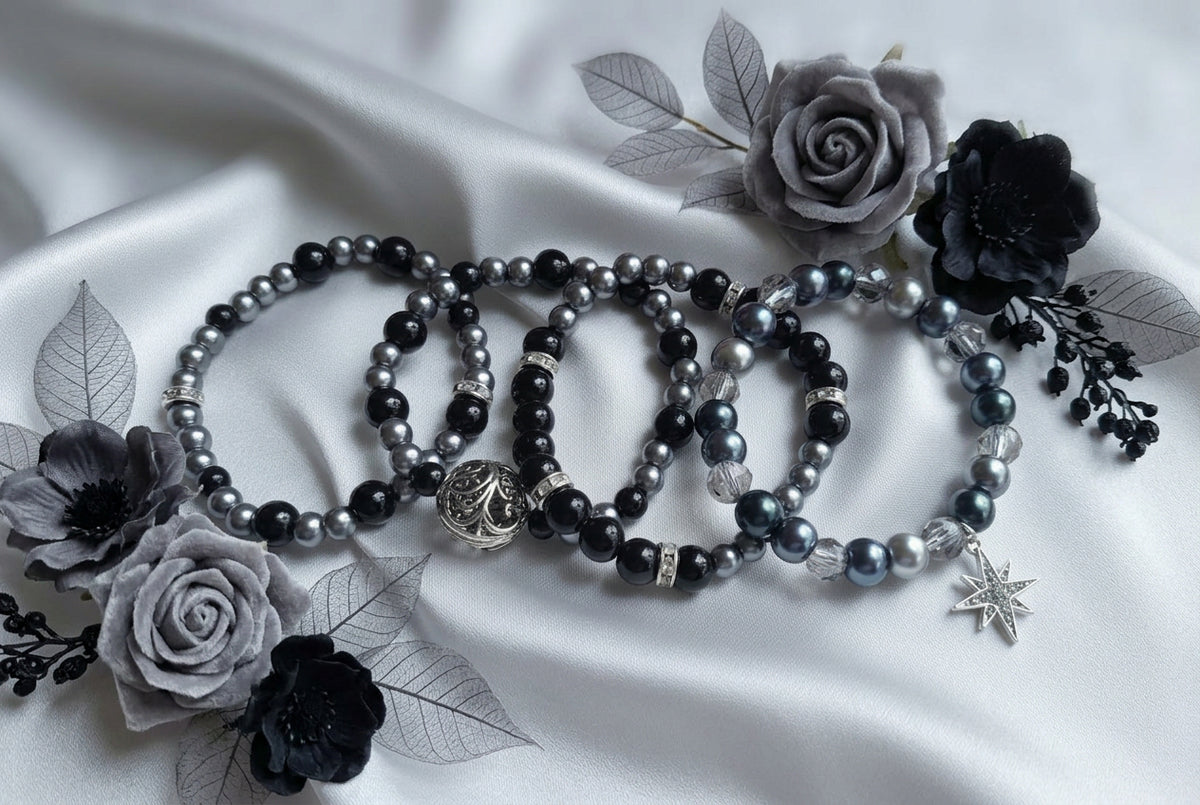 Midnight Quartet Stretch Bracelets