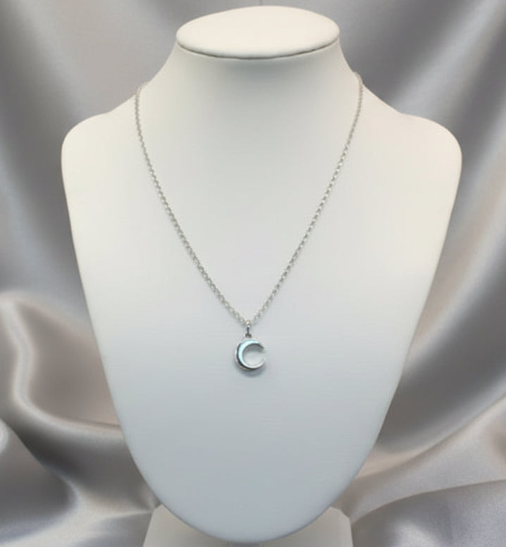 Crescent Moon Chain Necklace