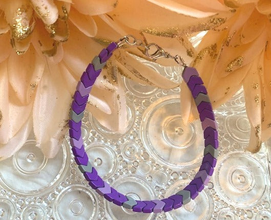 Chevron Hematite Bracelets