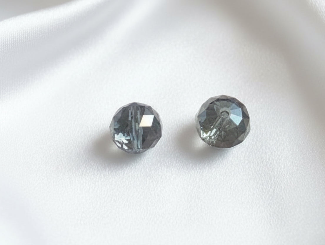 Purple Iris Round Crystal Prism 20mm