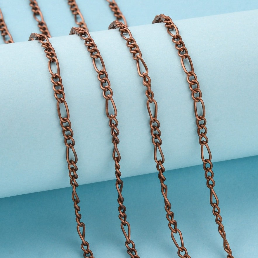Figaro Chain, Bronze 7mm
