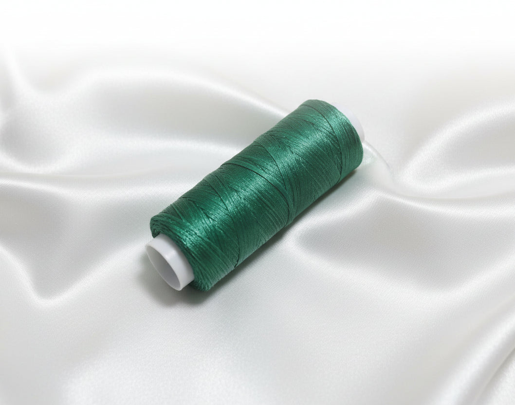 Waxed Knotting Cord, Grass Green .8mm by the yard