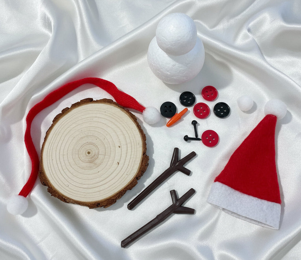 Build a Mini Snowman Kit, Small Santa Hat