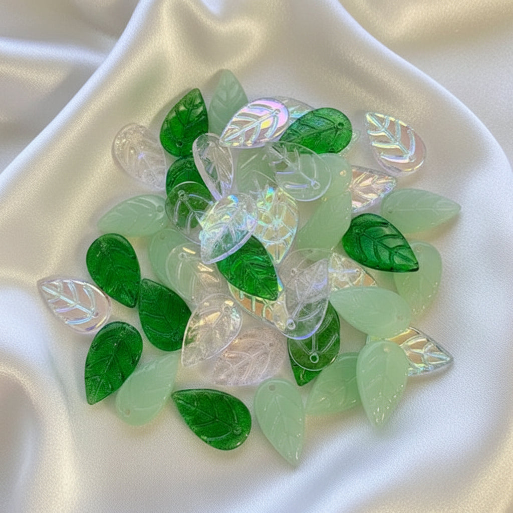 Handmade Lampwork Leafs