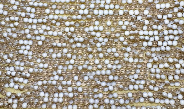Glass Rounds Frosted Acorn 6mm