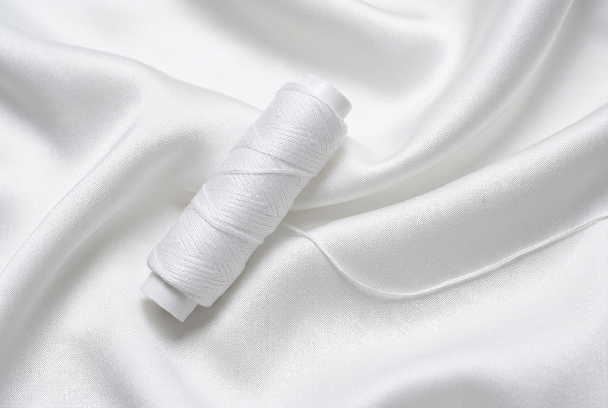 Waxed Knotting Cord, White .5mm by the yard