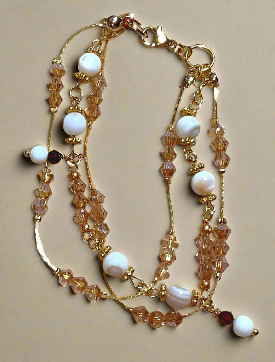 Floating Crystal Chain Bracelet