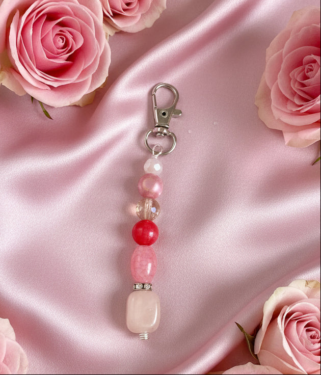 Rose Glam Bag - Key Charm