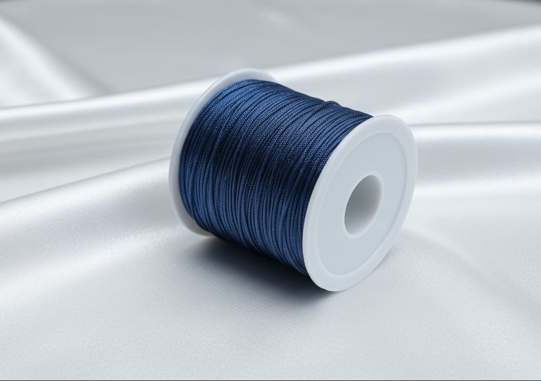 Knotting Cord, Navy .8mm by the yard