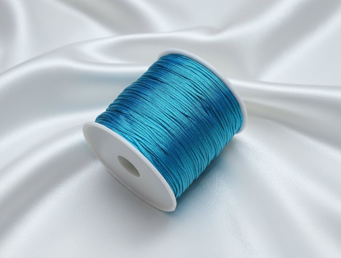 Knotting Cord, Turquoise .8mm by the yard