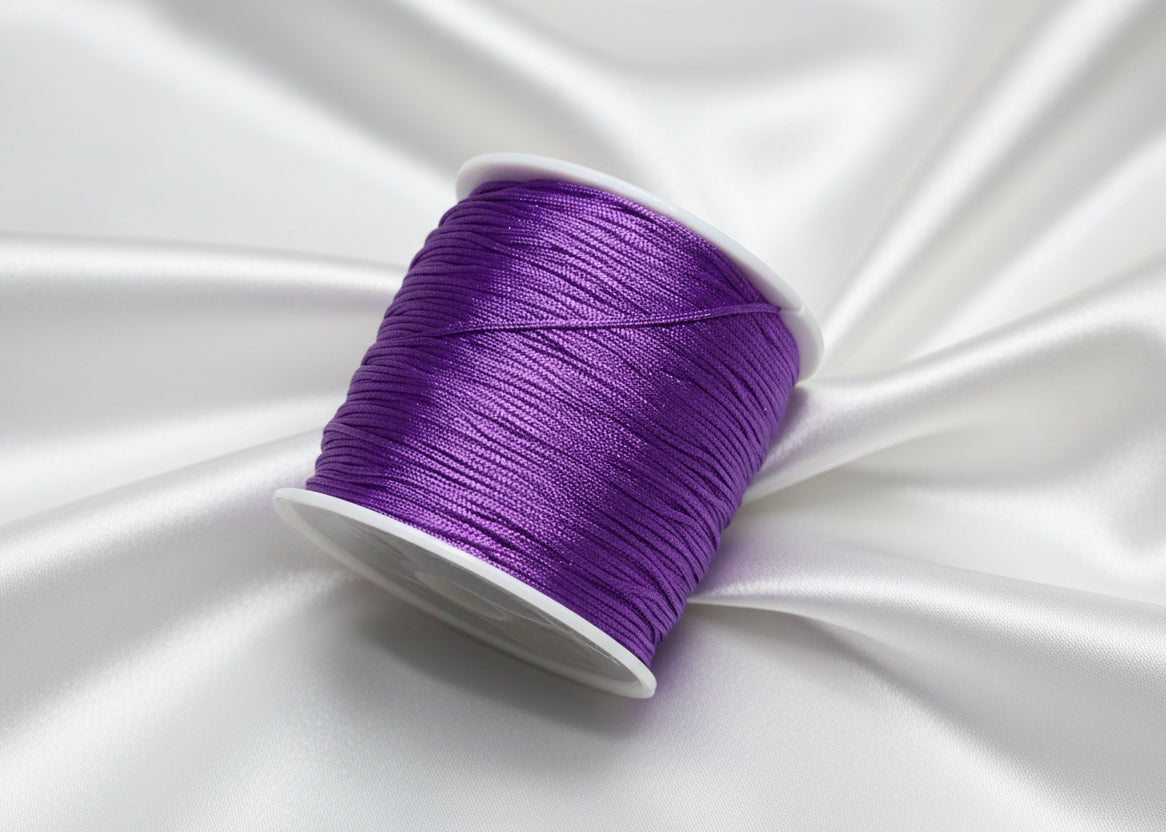 Knotting Cord, Purple .8mm by the yard