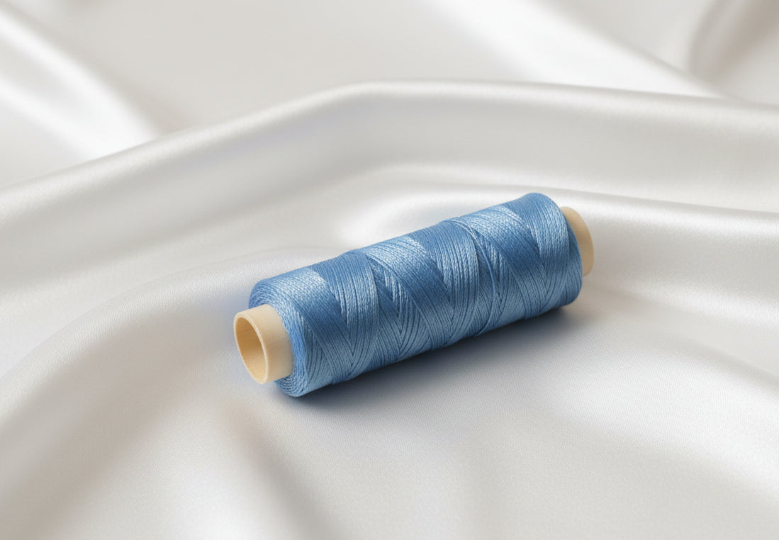 Waxed Knotting Cord, Cornflower .8mm by the yard