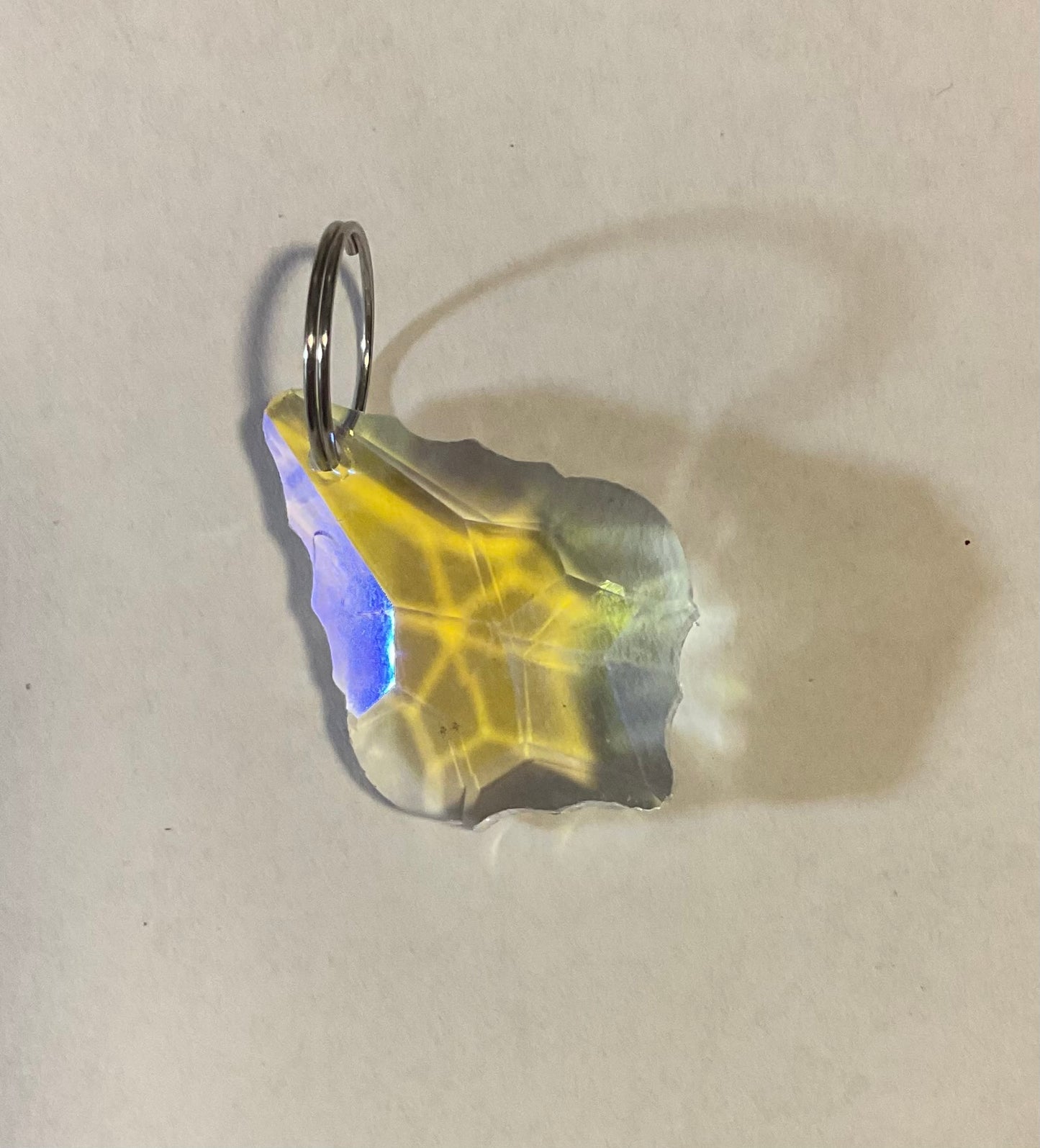 Teardrop Scallop Prism Rainbow AB 28mm