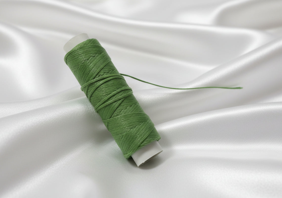 Waxed Knotting Cord, Sage .8mm by the yard