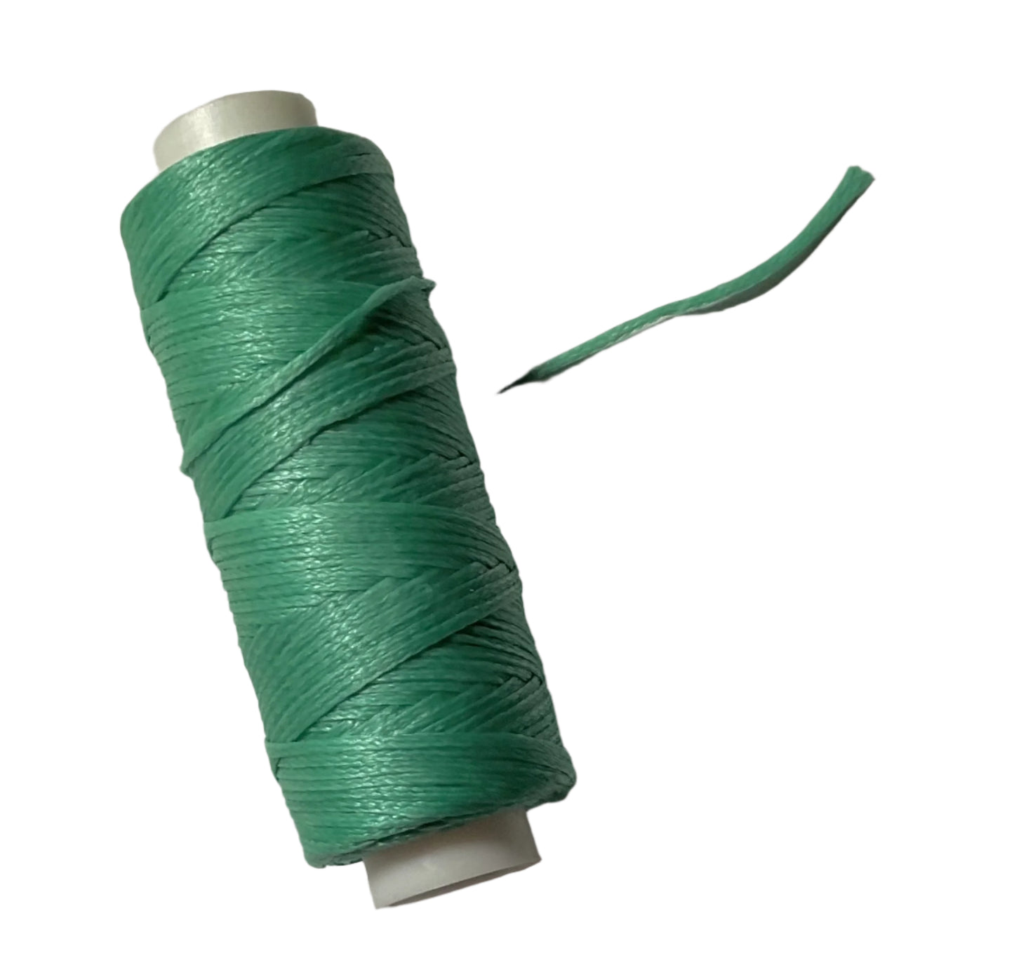 Waxed Knotting Cord, Caribbean Green .8mm