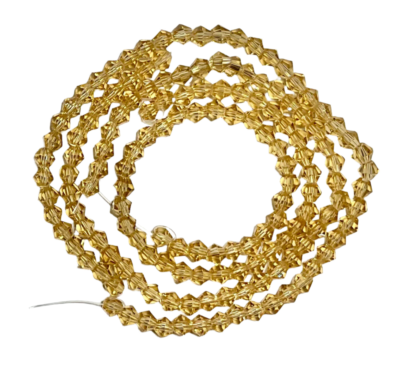 Bicone Crystals, Golden Shadow