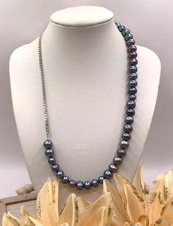Freshwater Peacock Pearl Set