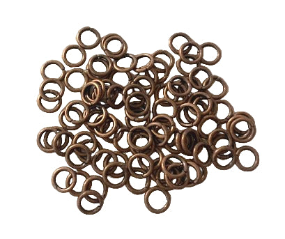 Jump Rings Round, Copper 6mm Value Pack