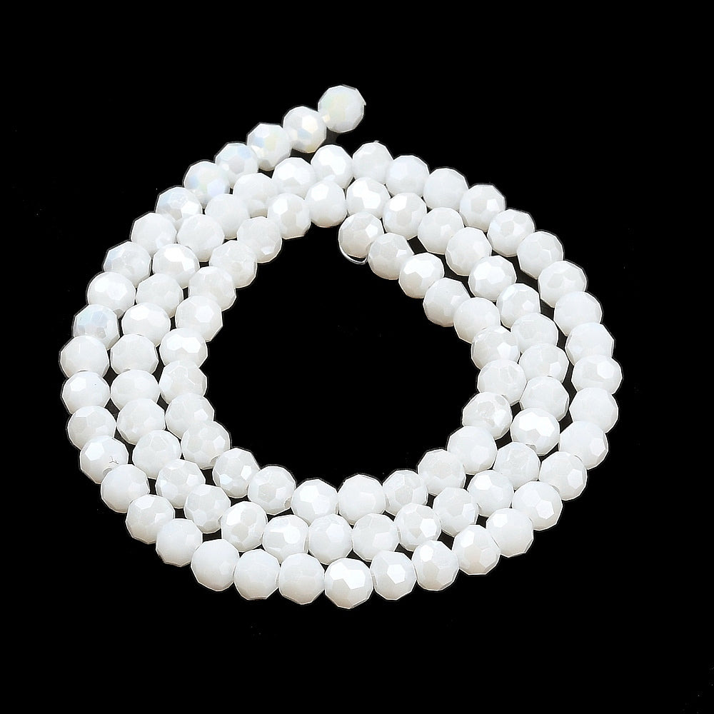 Rondelles White 4.5mm