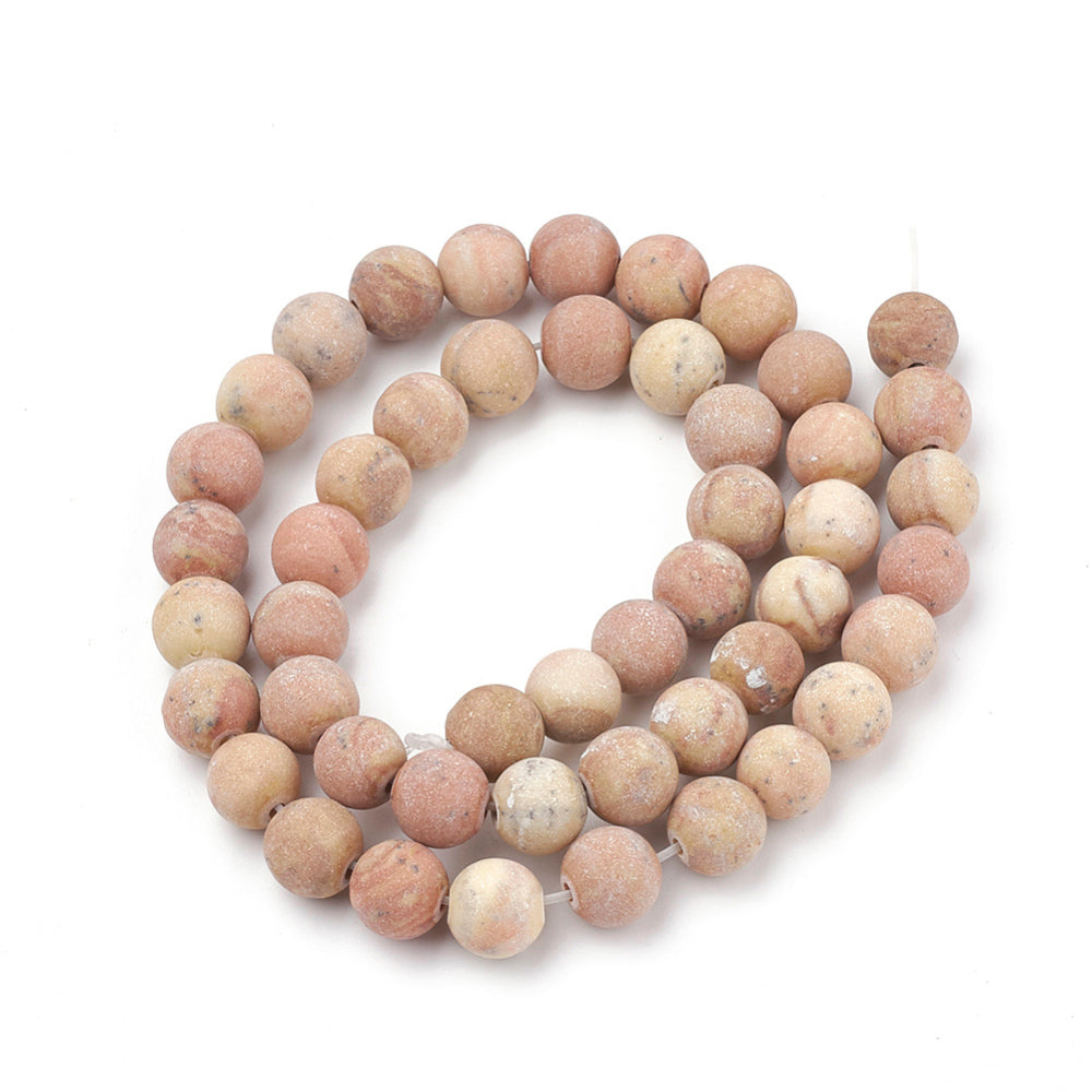Wooden Lace Jasper 8mm