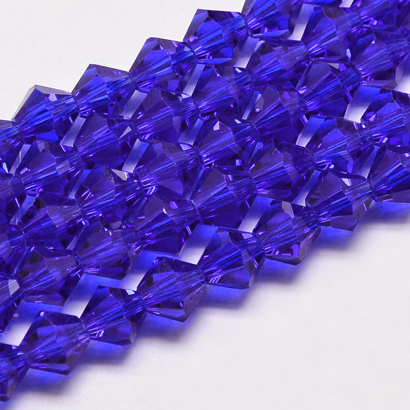 Bicones Cobalt 6mm