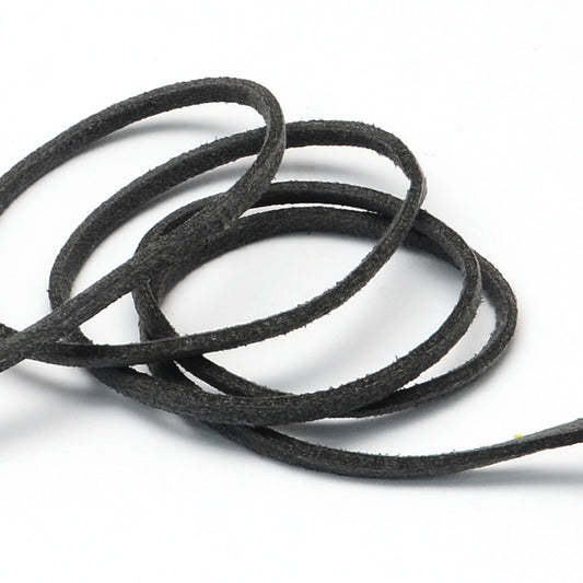 2.7mm Flat Vegan Suede, Dk. Slate Gray by the yard