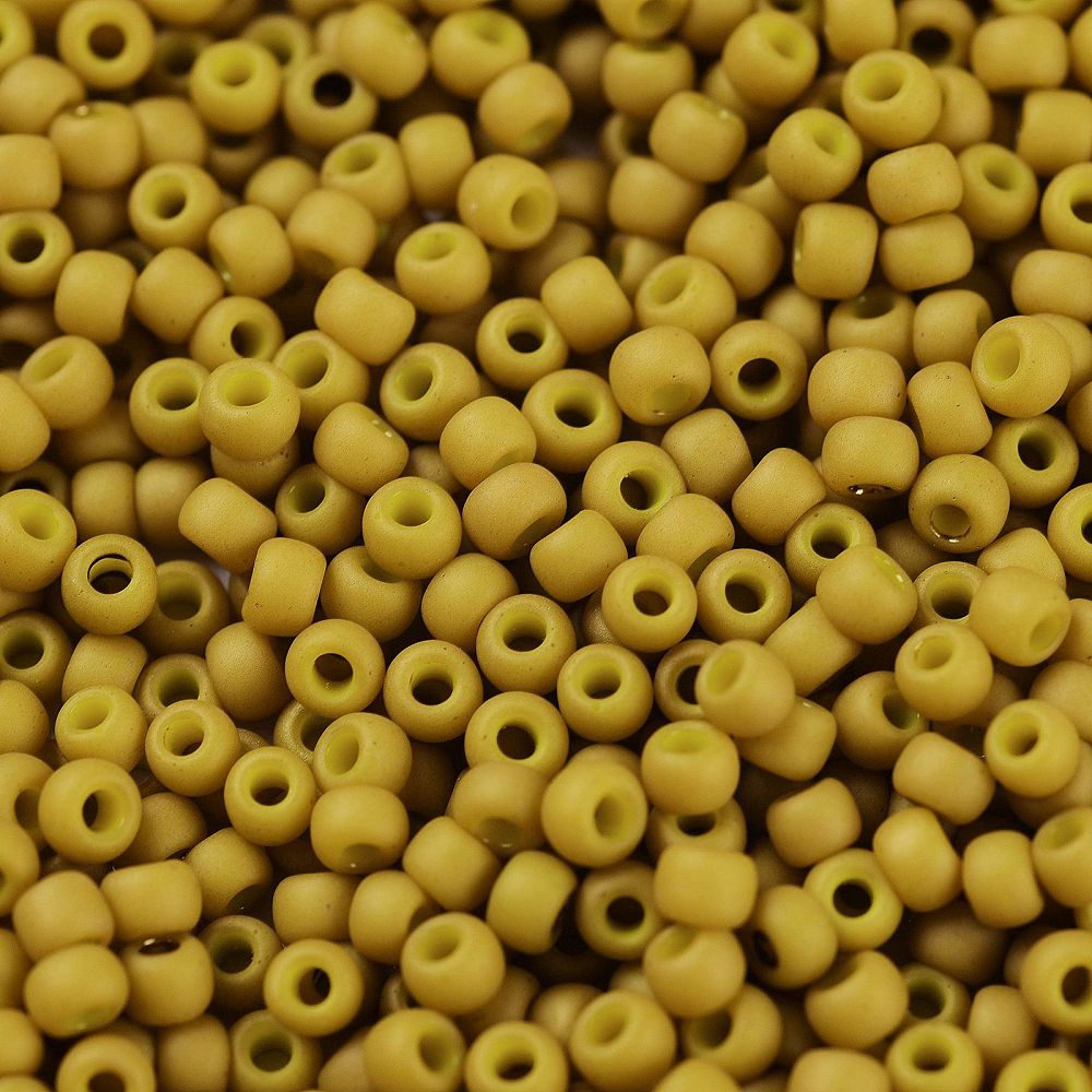 11/0 TOHO Mustard Luster Matte Gold Lined