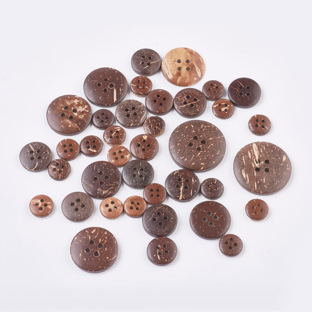 Wooden Button Coconut