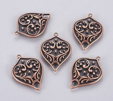 Tibetan Teardrop Connector, Bronze