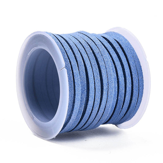 3mm Flat Vegan Suede, Cornflower 5m roll