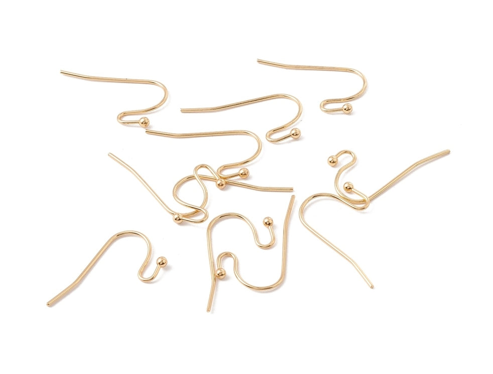 French Hook Ear Wires, 18K GP 316SST Value Pack PK