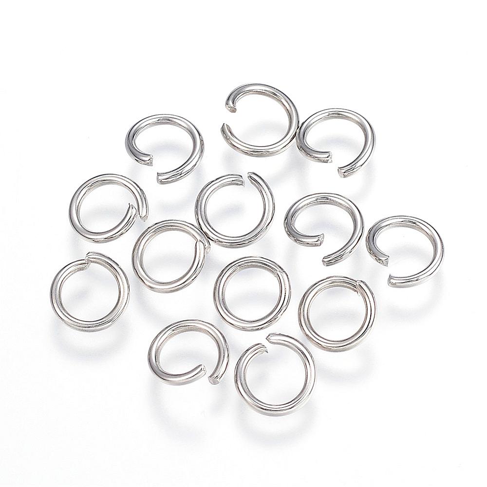 Round Jump Rings Stainless Steel, 8mm 18 gauge