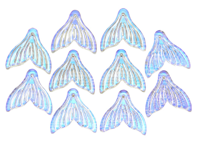 Glass Mermaid Tails, Crystal AB
