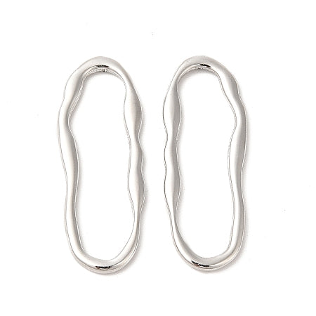 304 Stainless Steel Elongated Oval Links, 35mm