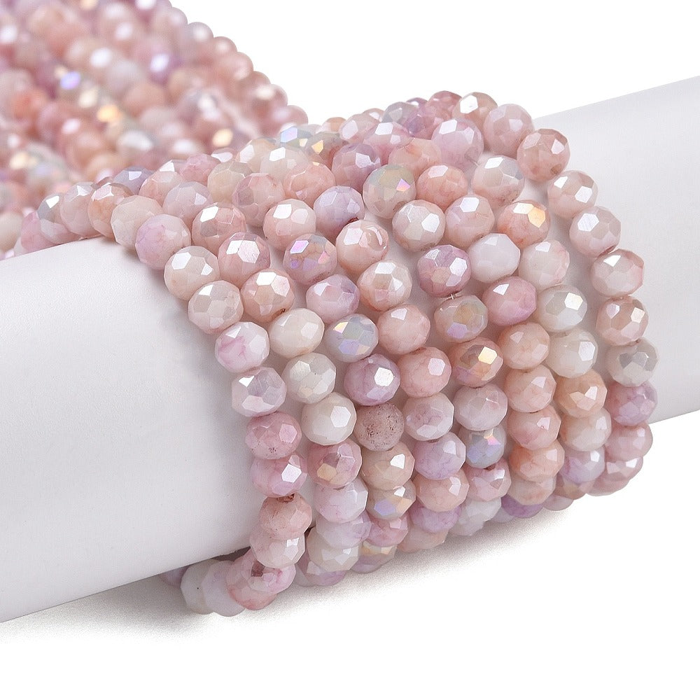 Rondelles, Blush 4mm