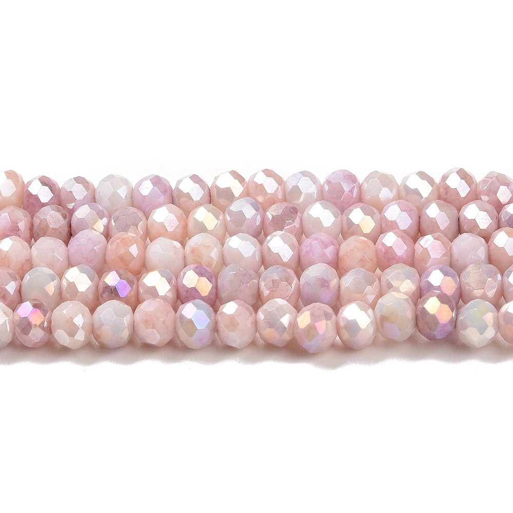 Rondelles, Blush 4mm