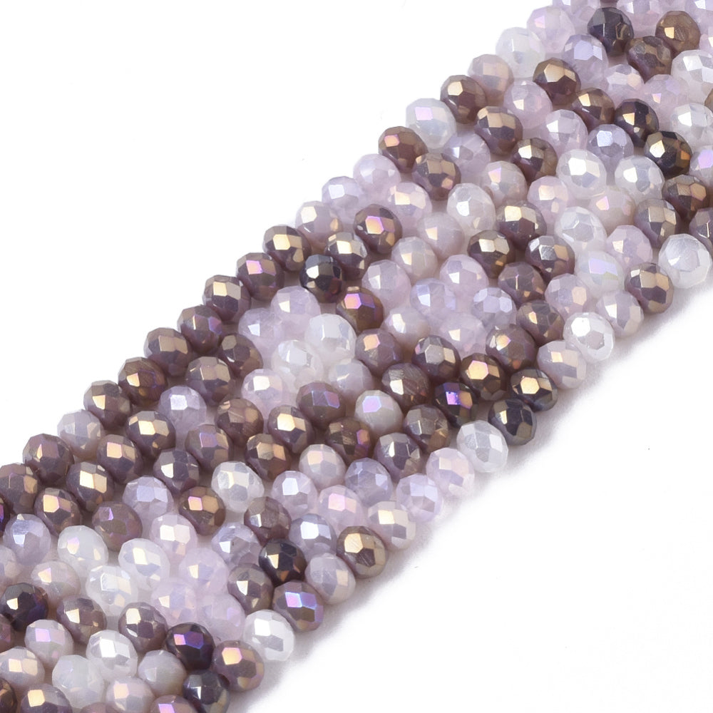 Rondelles, Lavender Blush 3mm