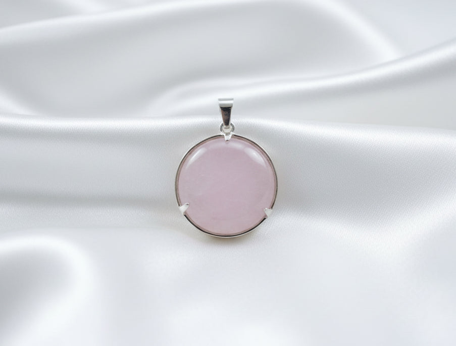 Rose Quartz Tree of Life Pendant