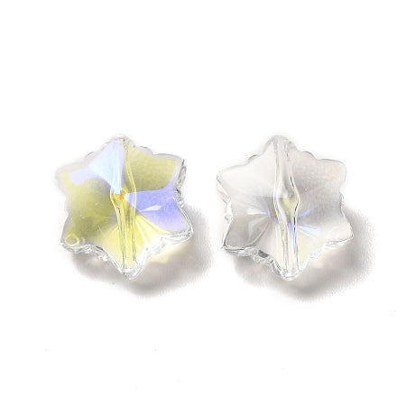 Snowflake Crystal Beads, 11.5mm