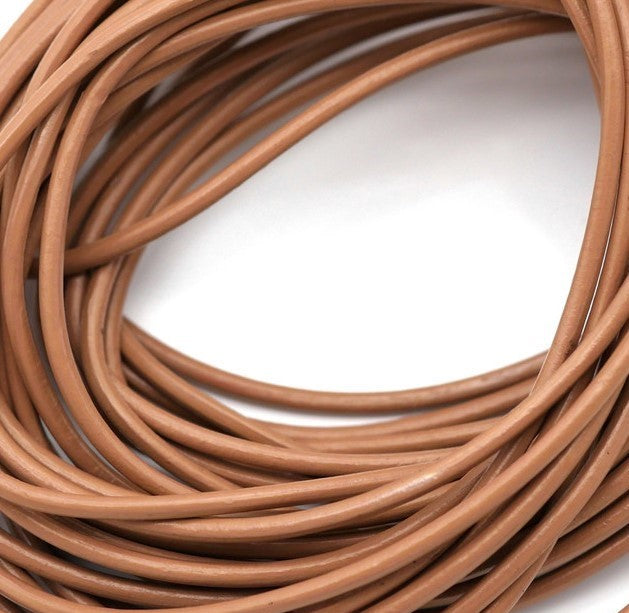 Genuine Leather, 2mm Tan