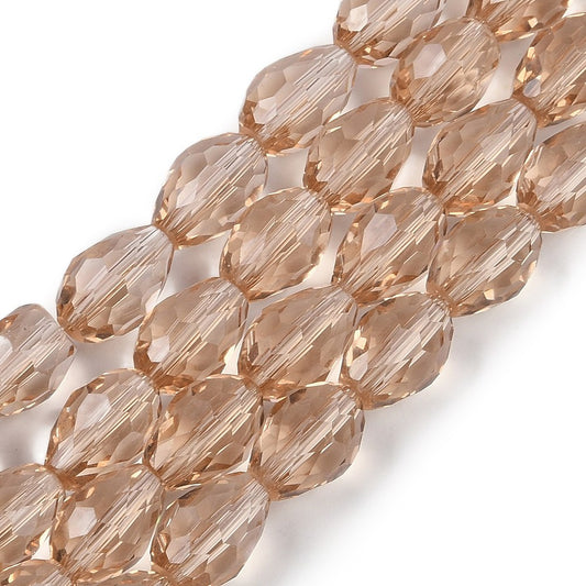 Teardrop Crystals Camel 6mm