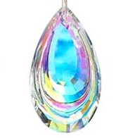 Teardrop Swirl K-9 Crystal Prism 60mm