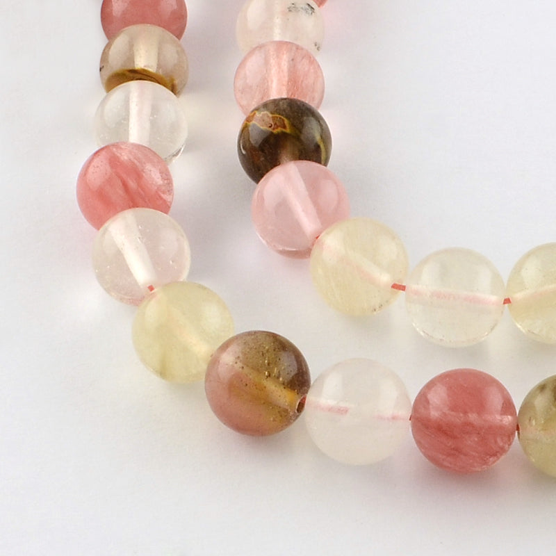 Tigerskin Glass Beads, 6mm